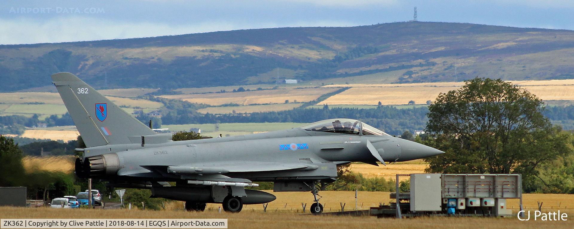 ZK362, 2014 Eurofighter EF-2000 Typhoon FGR.4 C/N BS123/442, Lossiemouth action