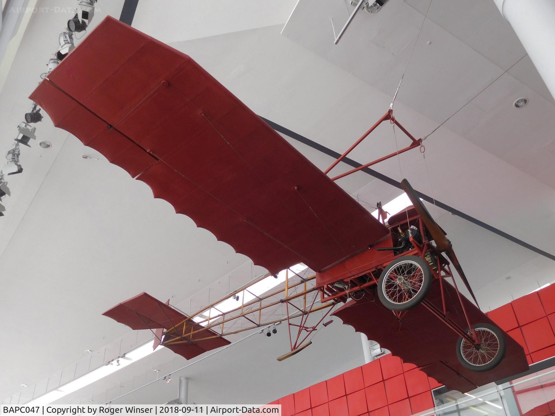 BAPC047, 1908 Charles H Watkins Watkins CHW Monoplane C/N 1, Off airport. Watkins Monoplane 'Robin Goch' on display at the National Waterfront Museum, Swansea, Wales UK.