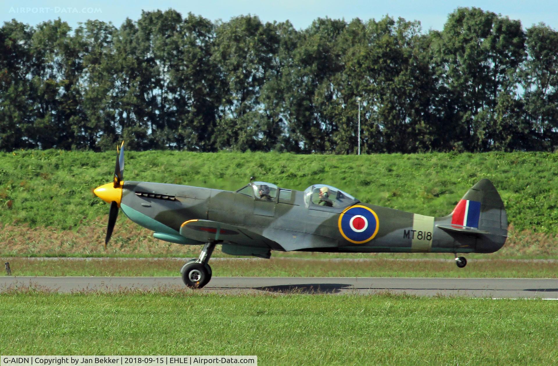 G-AIDN, 1944 Supermarine 502 Spitfire TR.8 (LF.VIIIc) C/N 6S/729058, Lelystad Airport