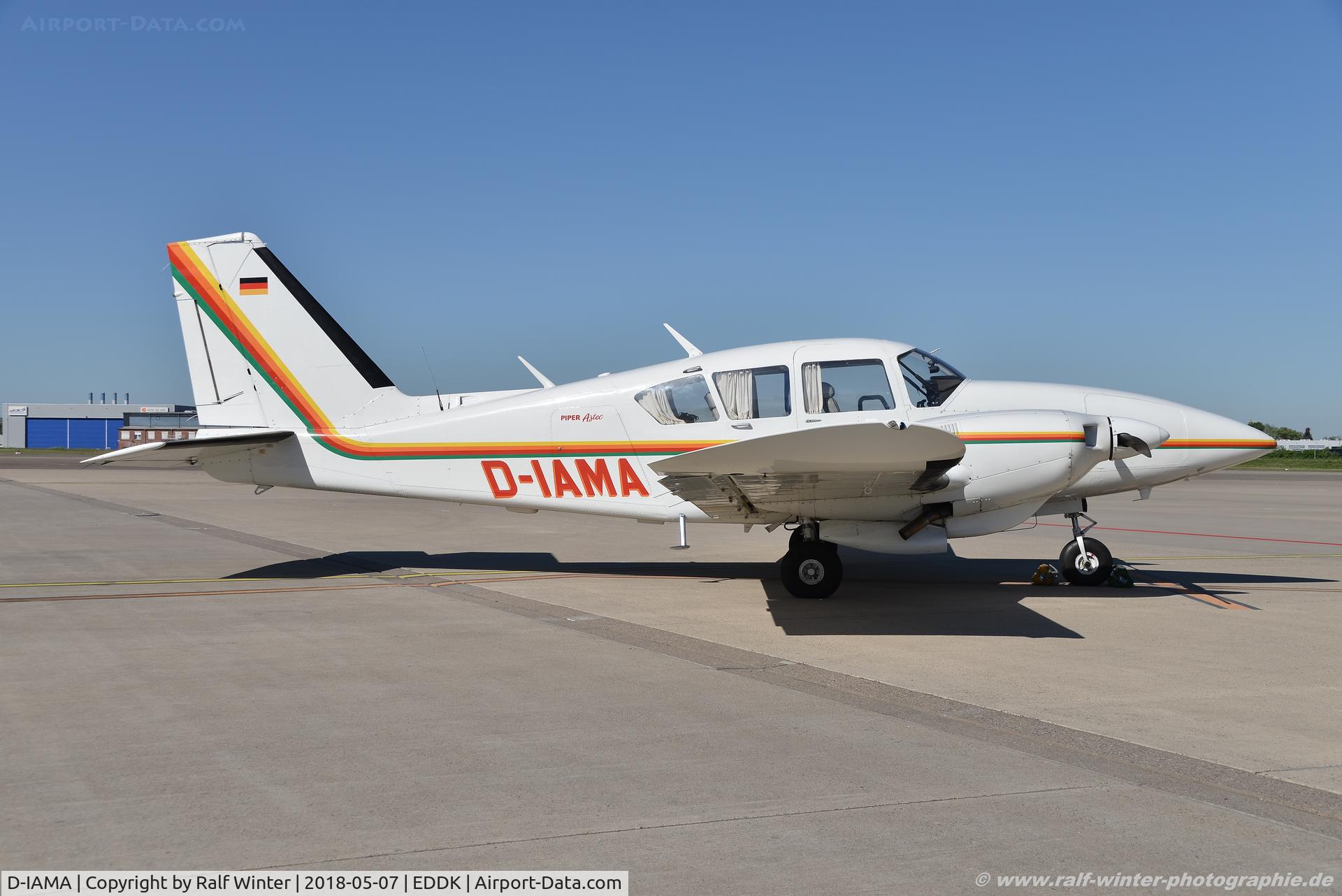D-IAMA, Piper PA-23-250 Aztec E C/N 27-7305204, Piper PA-23-250 Aztec - Private - 27-7305204 - D-IAMA - 07.05.2018 - CGN
