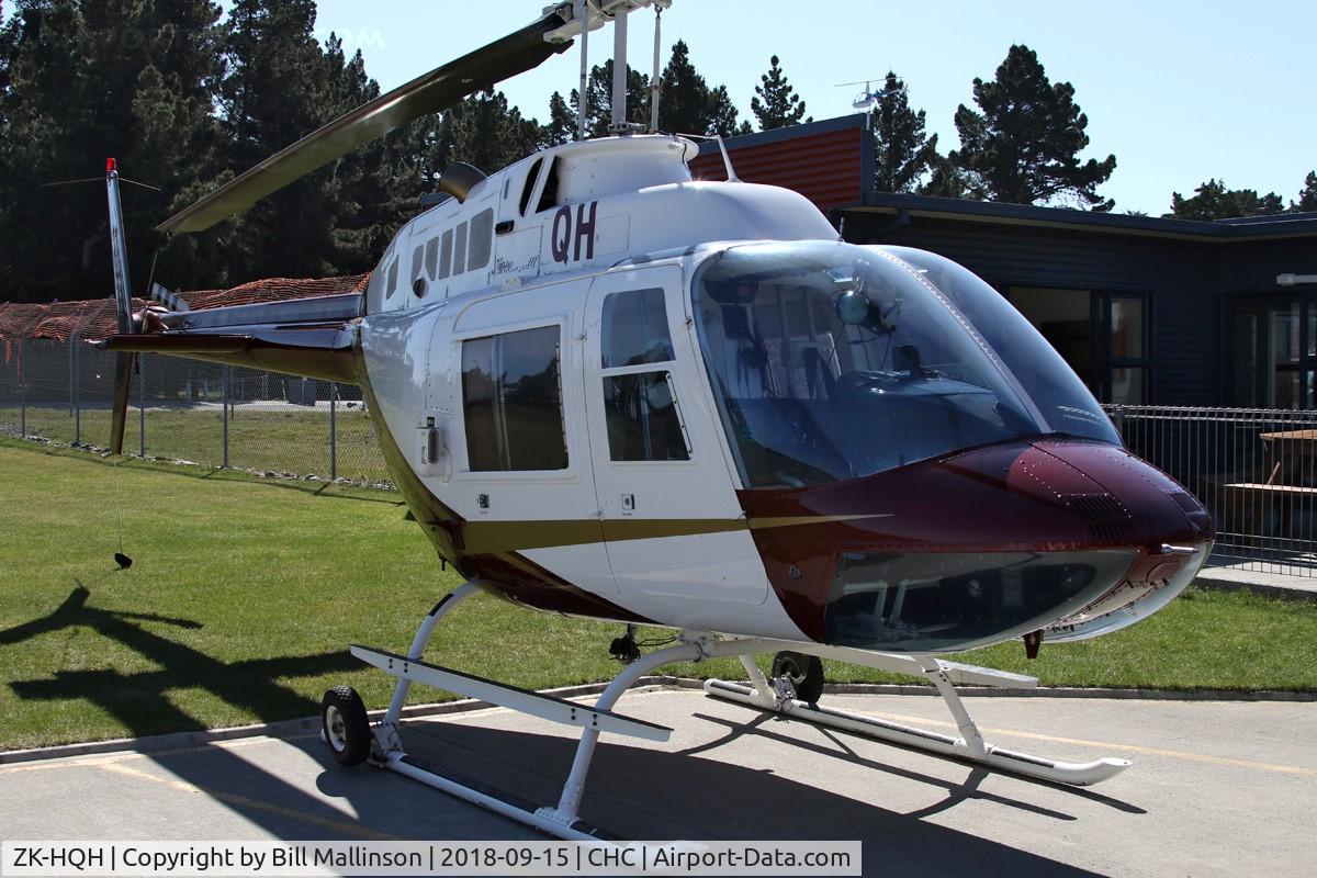 ZK-HQH, Bell 206B JetRanger C/N 3206, in for a service
