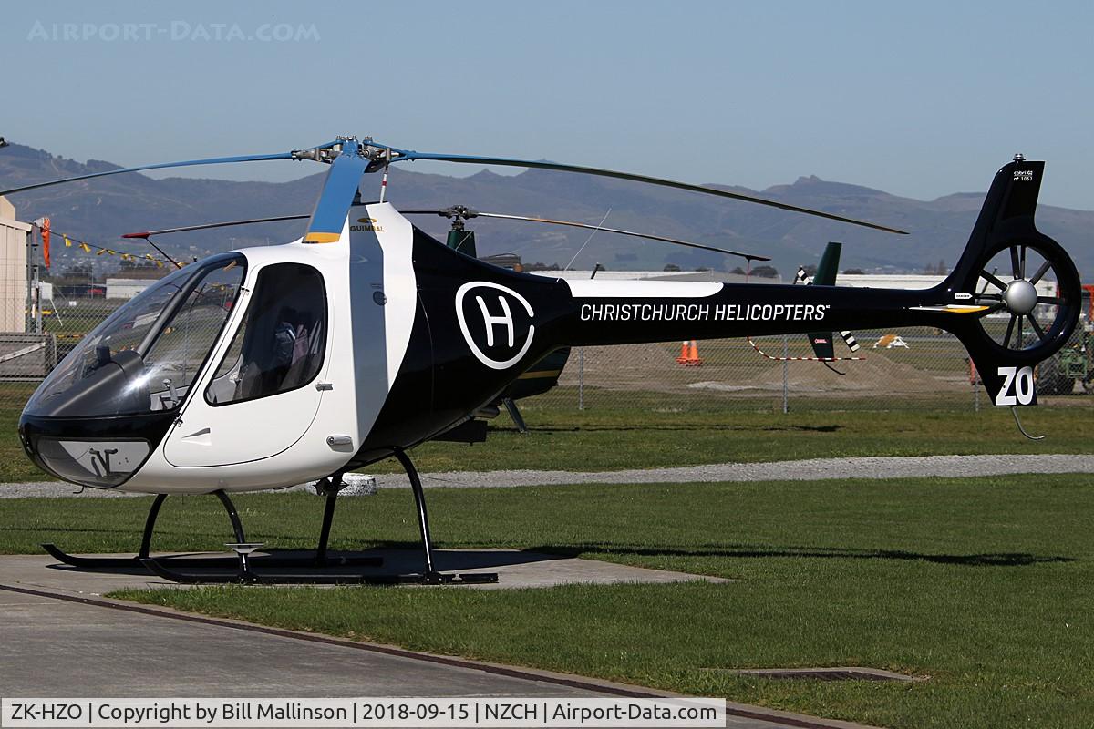 ZK-HZO, Guimbal Cabri G2 C/N 1057, in the arvo sun