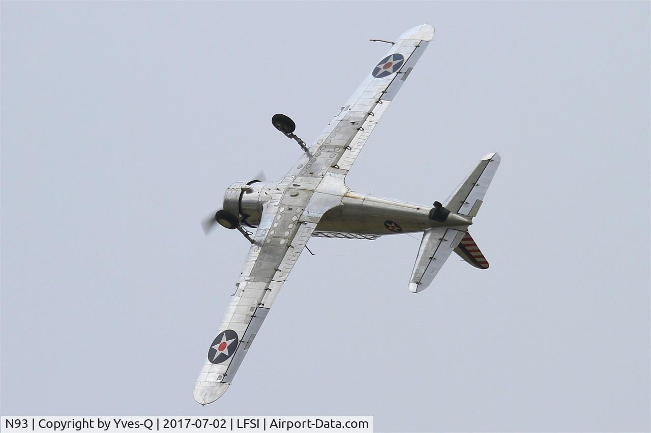 N93, 1943 Convair BT-13A Valiant C/N 9102, Convair BT-13A, On display, St Dizier-Robinson Air Base 113 (LFSI) Open day 2017