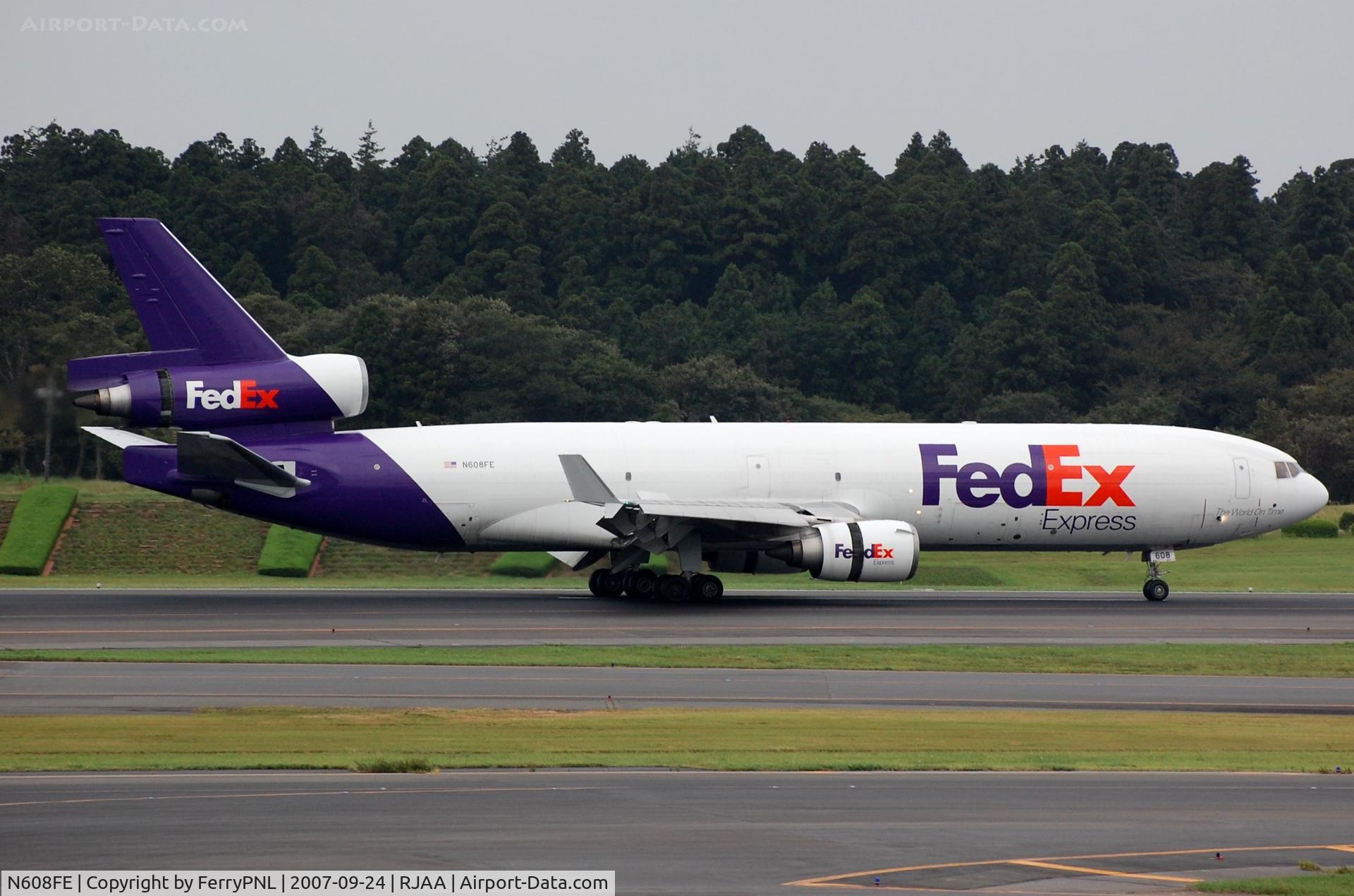 N608FE, 1992 McDonnell Douglas MD-11F C/N 48548, MD11 just landed