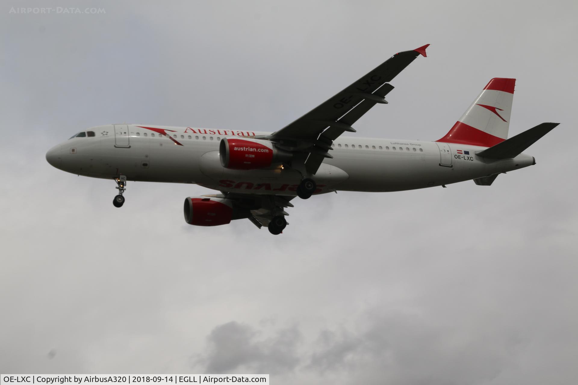 OE-LXC, 2008 Airbus A320-216 C/N 3502, Displaying the new livery