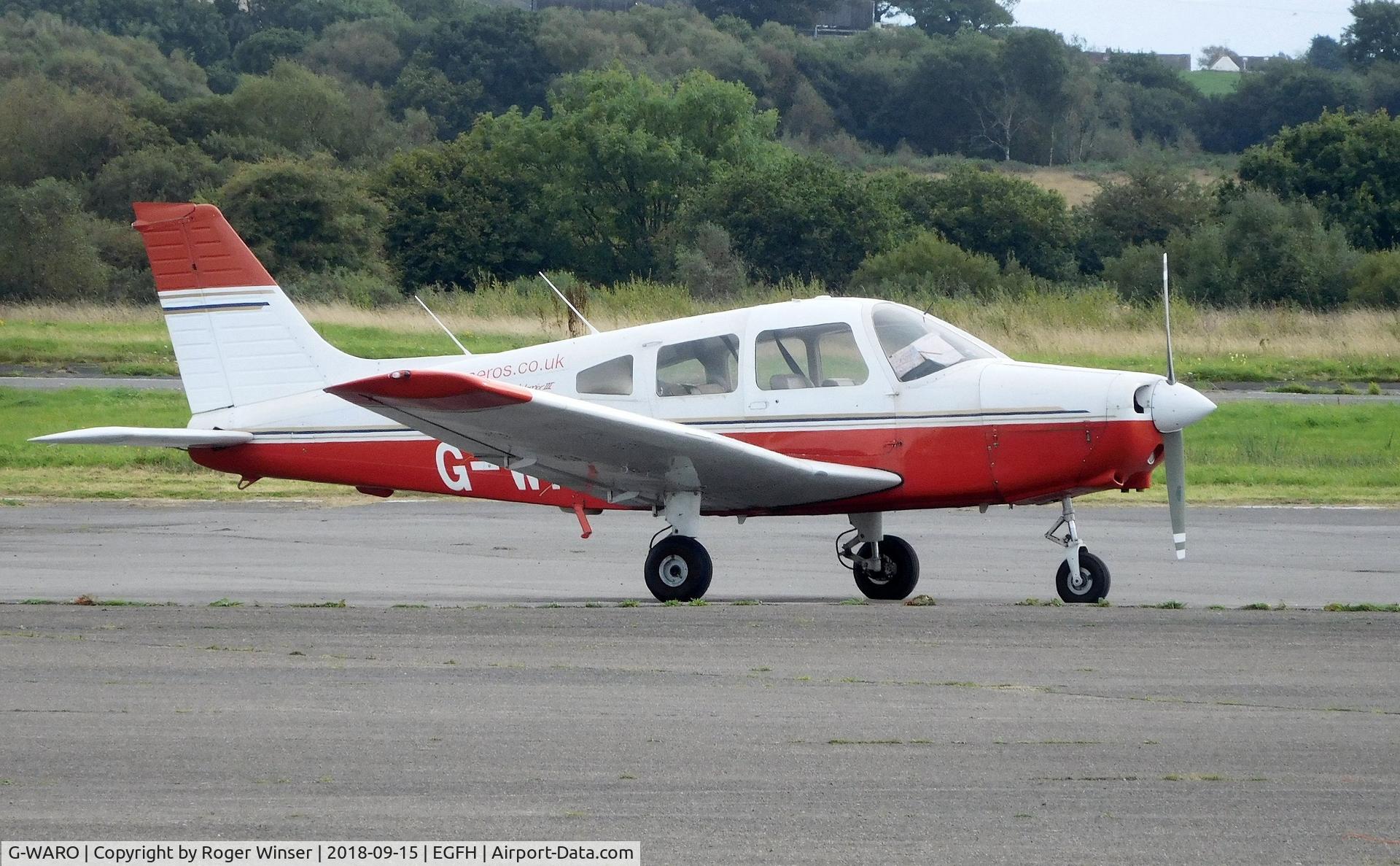 G-WARO, 1997 Piper PA-28-161 Cherokee Warrior III C/N 28-42015, Visiting Warrior III operated by Aeros Flight Training.