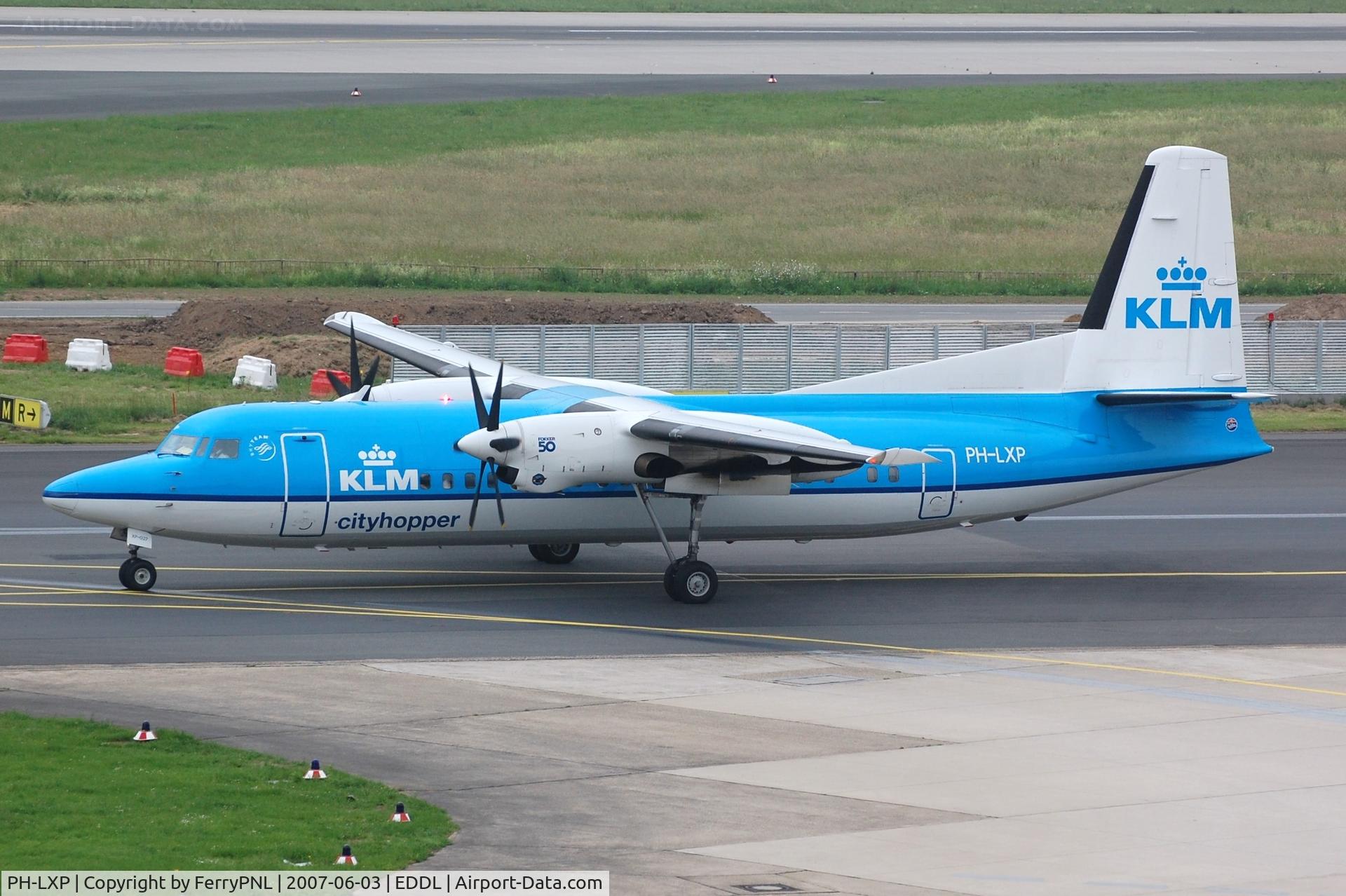 PH-LXP, 1993 Fokker 50 C/N 20276, KLC Fk50 arriving in DUS