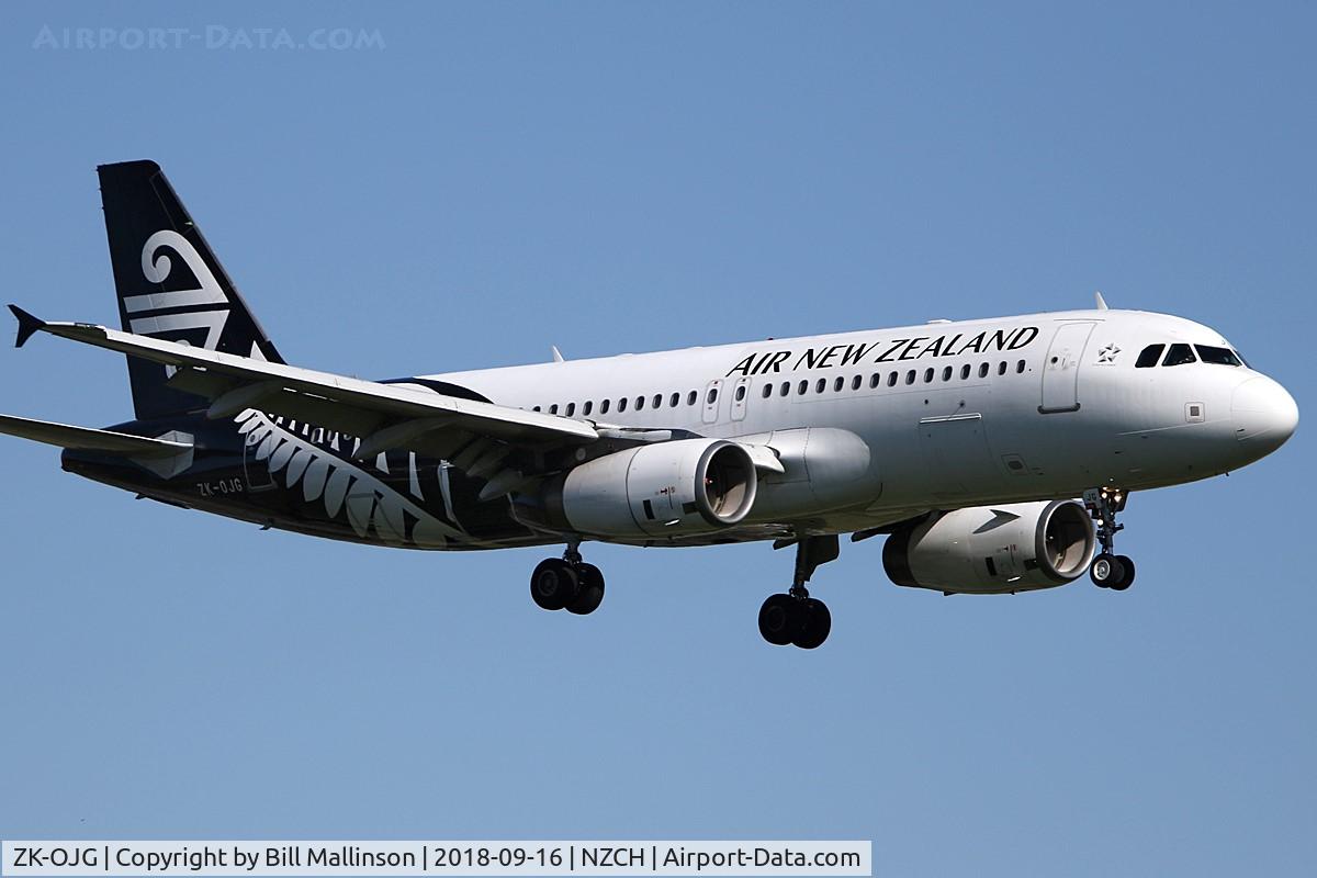 ZK-OJG, 2004 Airbus A320-232 C/N 2173, NZ884 from SYD