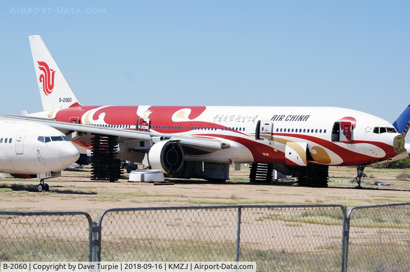 B-2060, 1998 Boeing 777-2J6 C/N 29154, Its first flight was on October 17, 1998.  It has only been flown by Air China.