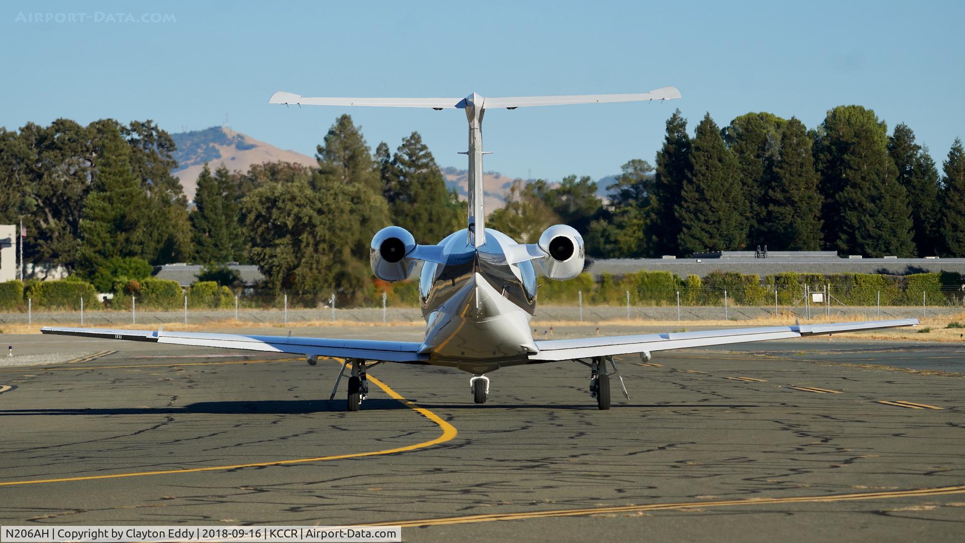 N206AH, 2009 Embraer EMB-500 Phenom 100 C/N 50000059, Buchanan Field Concord California 2018.