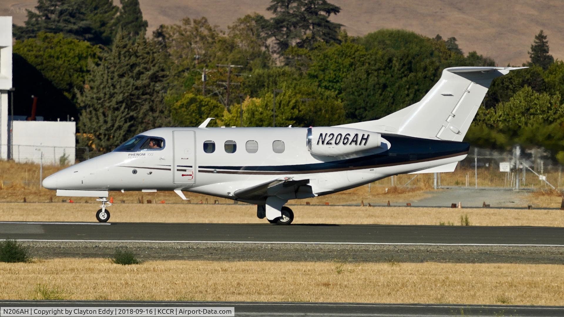 N206AH, 2009 Embraer EMB-500 Phenom 100 C/N 50000059, Buchanan Field Concord California 2018.