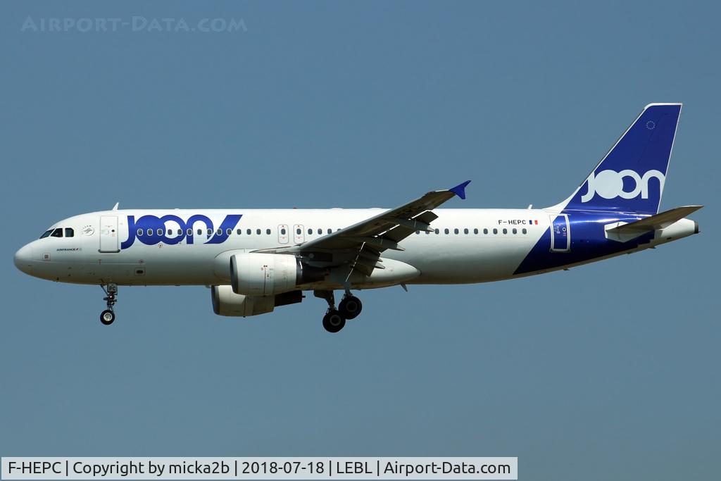 F-HEPC, 2010 Airbus A320-214 C/N 4267, Landing