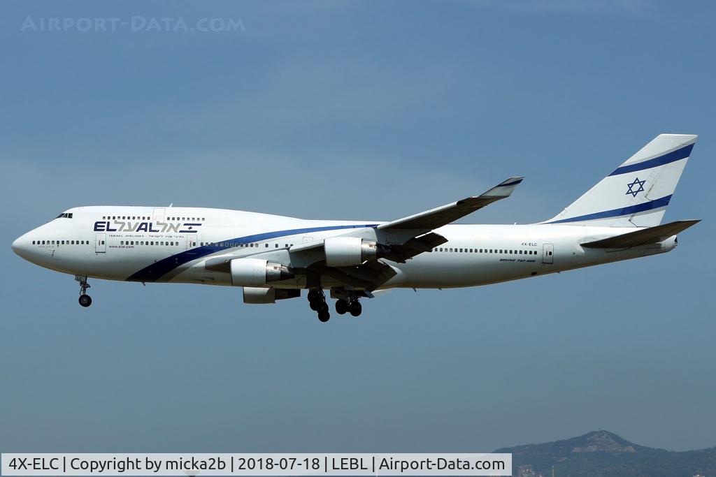 4X-ELC, 1995 Boeing 747-458 C/N 27915, Landing