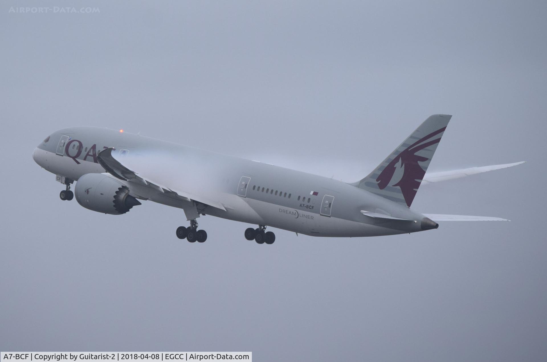 A7-BCF, 2013 Boeing 787-8 Dreamliner C/N 38324, At Manchester