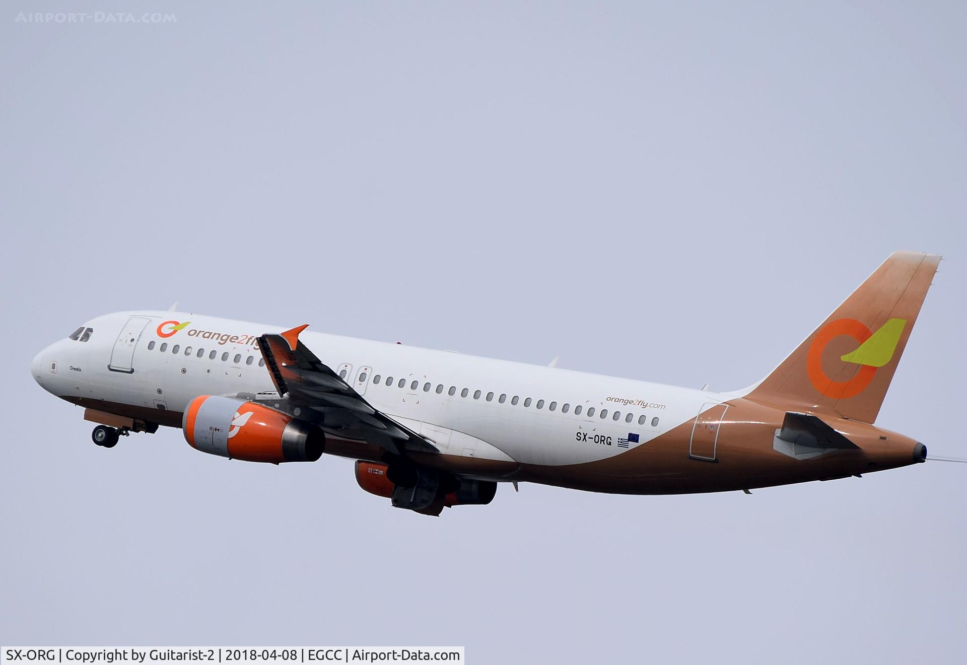 SX-ORG, 2001 Airbus A320-232 C/N 1407, At Manchester