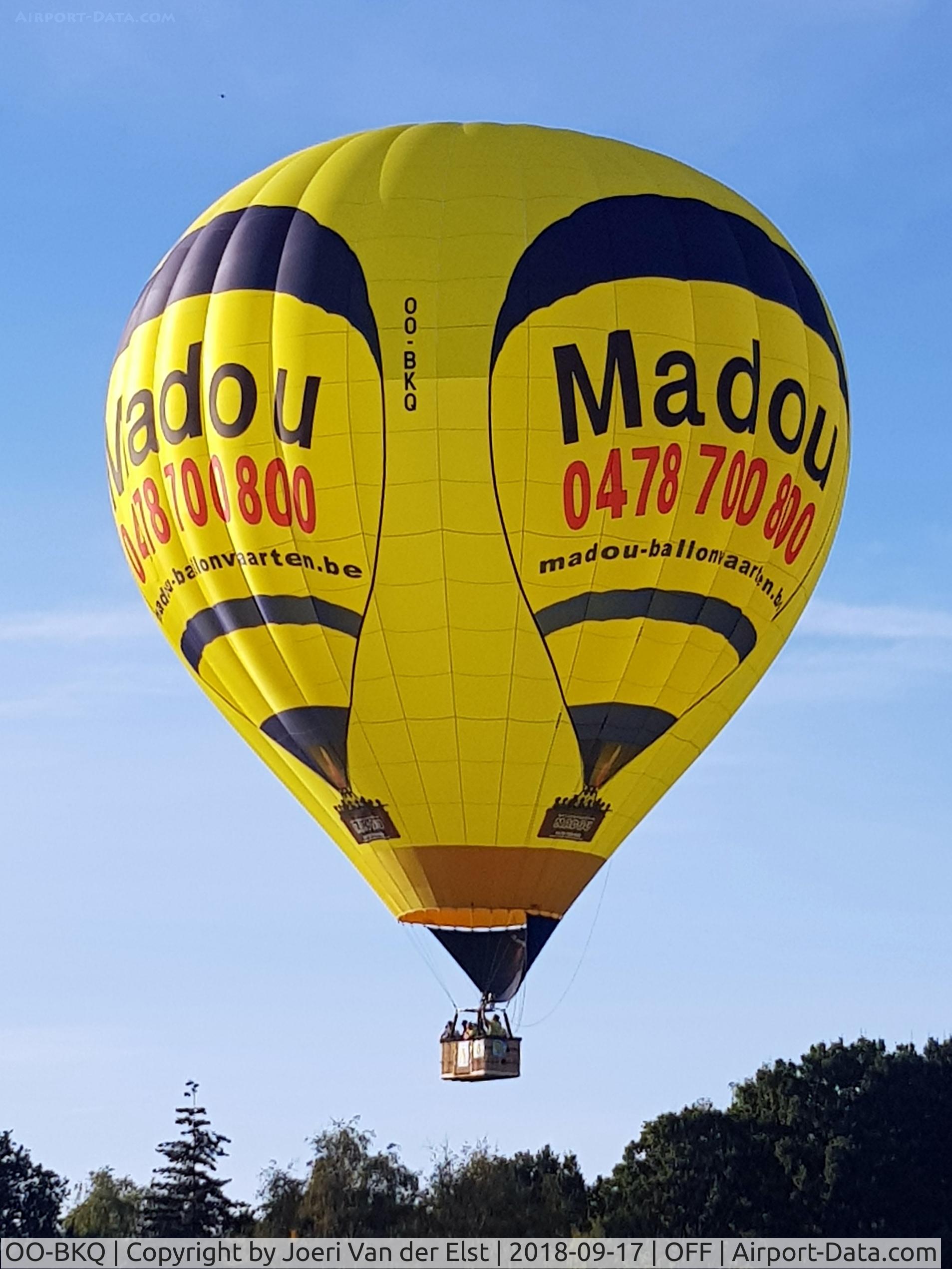 OO-BKQ, 2002 Ultra Magic N-210 C/N 210/19, Sailing from De Pinte, picture taken by An Van der Elst with permission