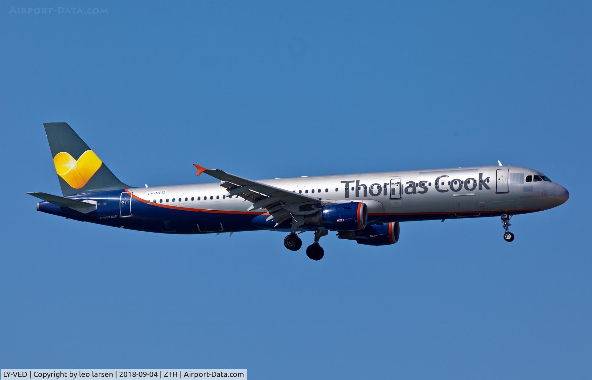 LY-VED, 2007 Airbus A321-211 C/N 3334, Zakynthos Greece 4.9.2018