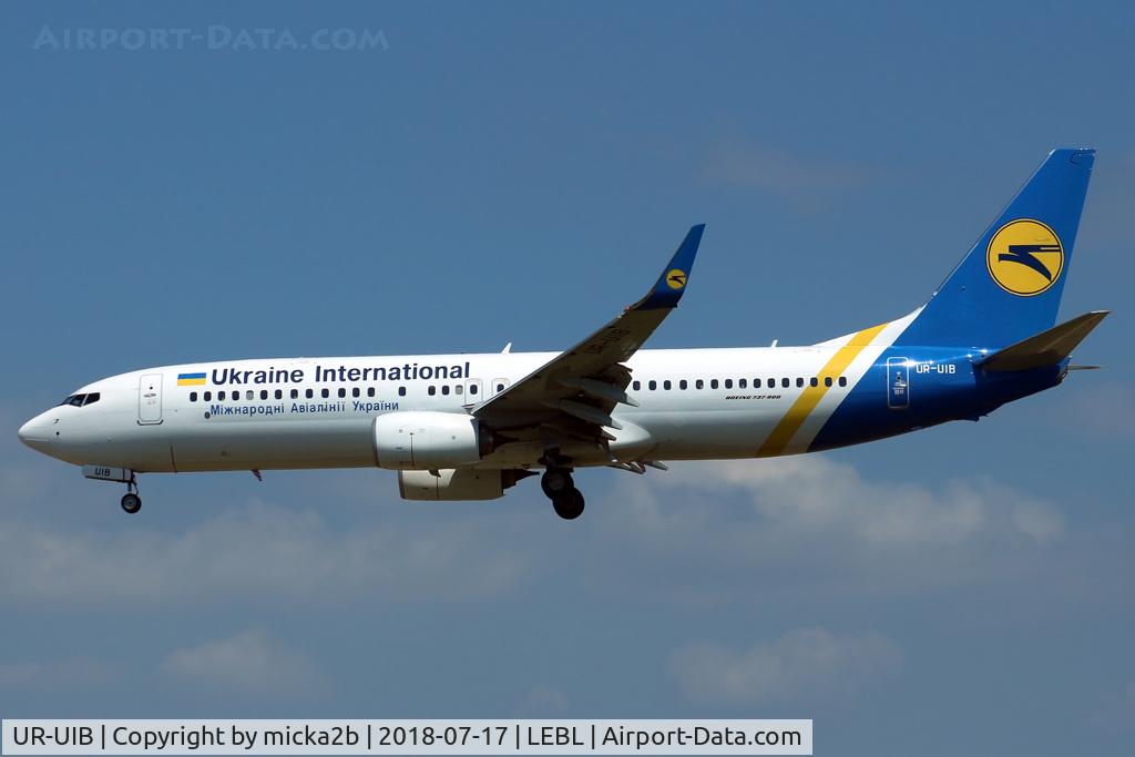 UR-UIB, 2018 Boeing 737-8KV C/N 60175, Landing