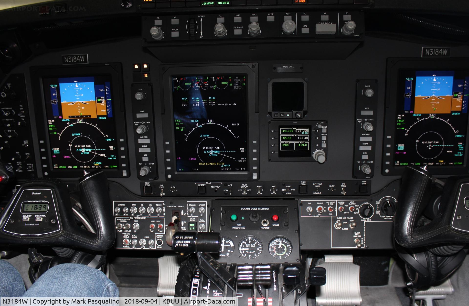 N3184W, 2008 Hawker Beechcraft C90GTI King Air C/N LJ-1884, Beech C90GTI