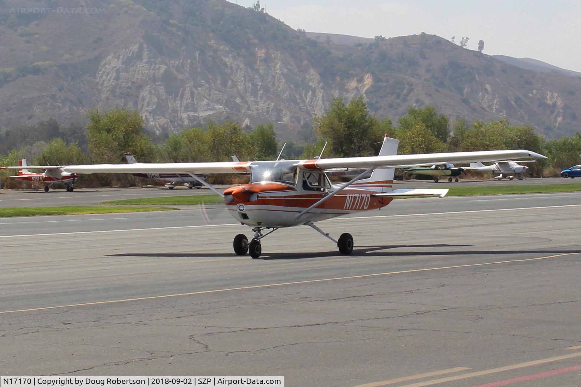 N17170, 1972 Cessna 150L C/N 15073644, 1972 Cessna 150L, Continental O-200 100 Hp, taxi