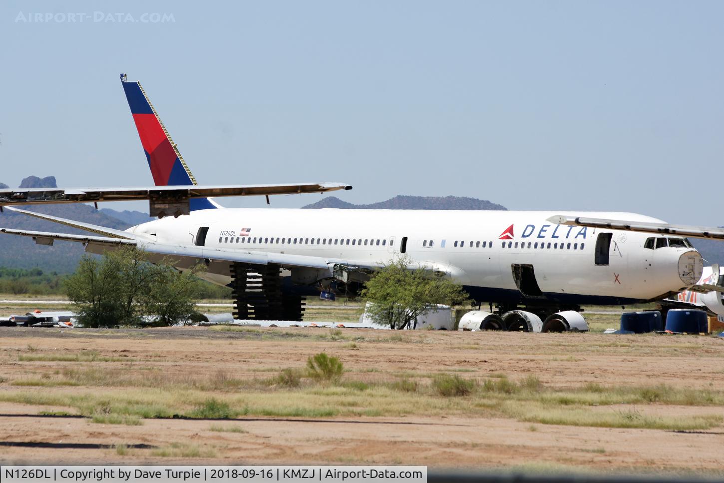 N126DL, 1988 Boeing 767-332 C/N 24076, It's 30 years old now; time to be turned into Coke cans.
