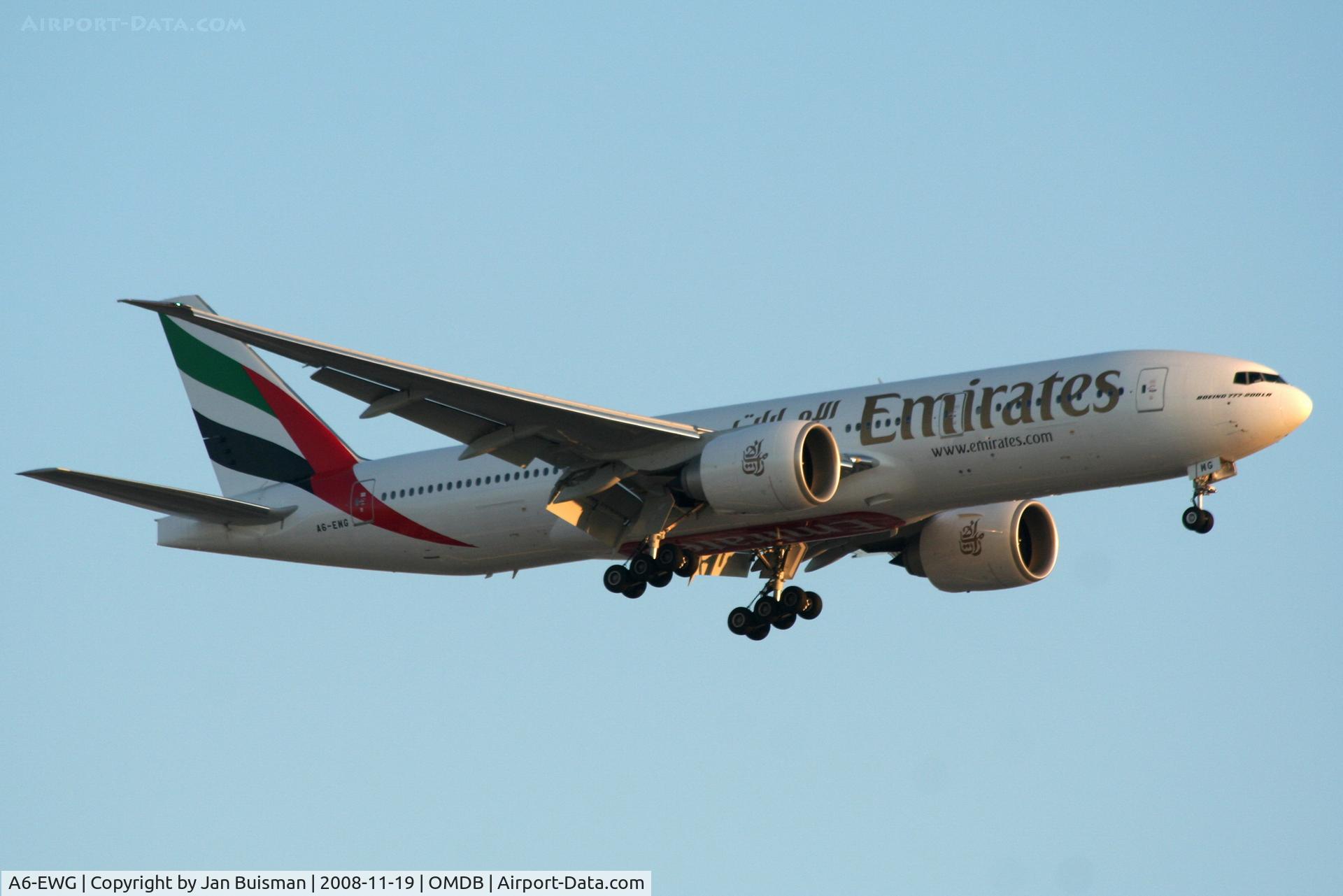 A6-EWG, 2008 Boeing 777-21H/LR C/N 35578, Emirates