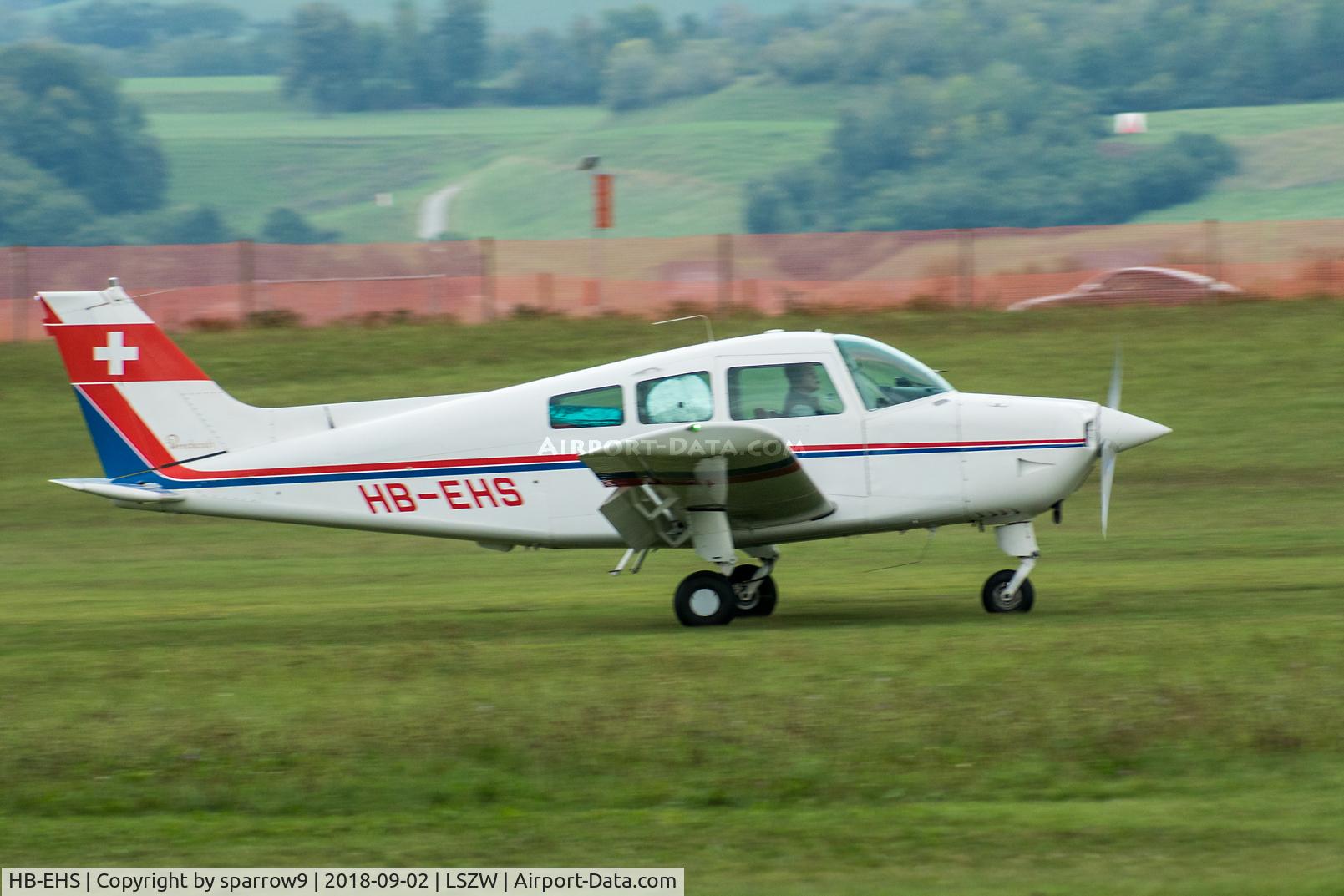 HB-EHS, 1973 Beech C23 Sundowner 180 Sundowner 180 C/N M-1451, Seen during Bucker-Meet at Thun airfield.