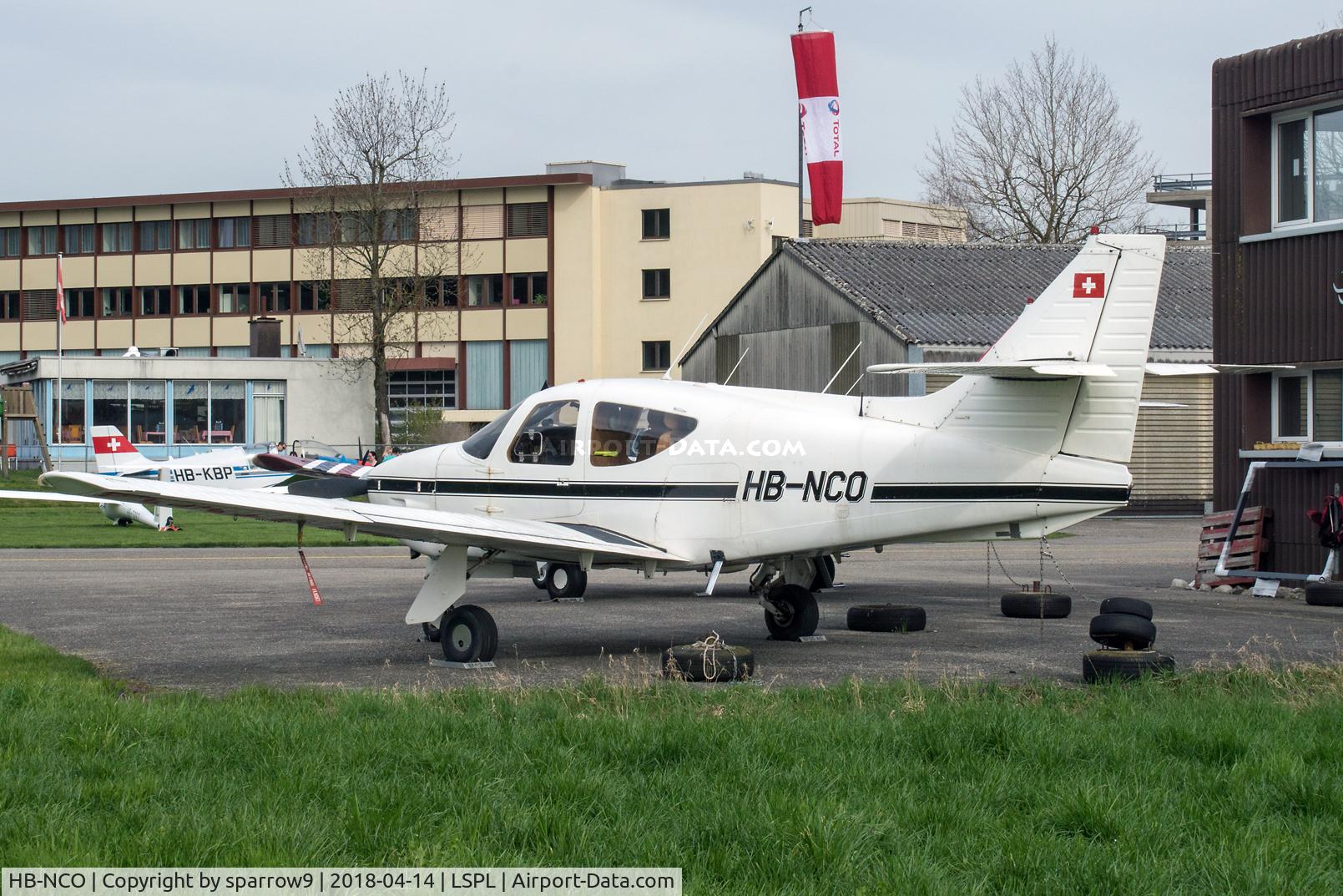 HB-NCO, 1976 Rockwell Commander 114 C/N 14183, At Langenthal-Bleienbach airfield