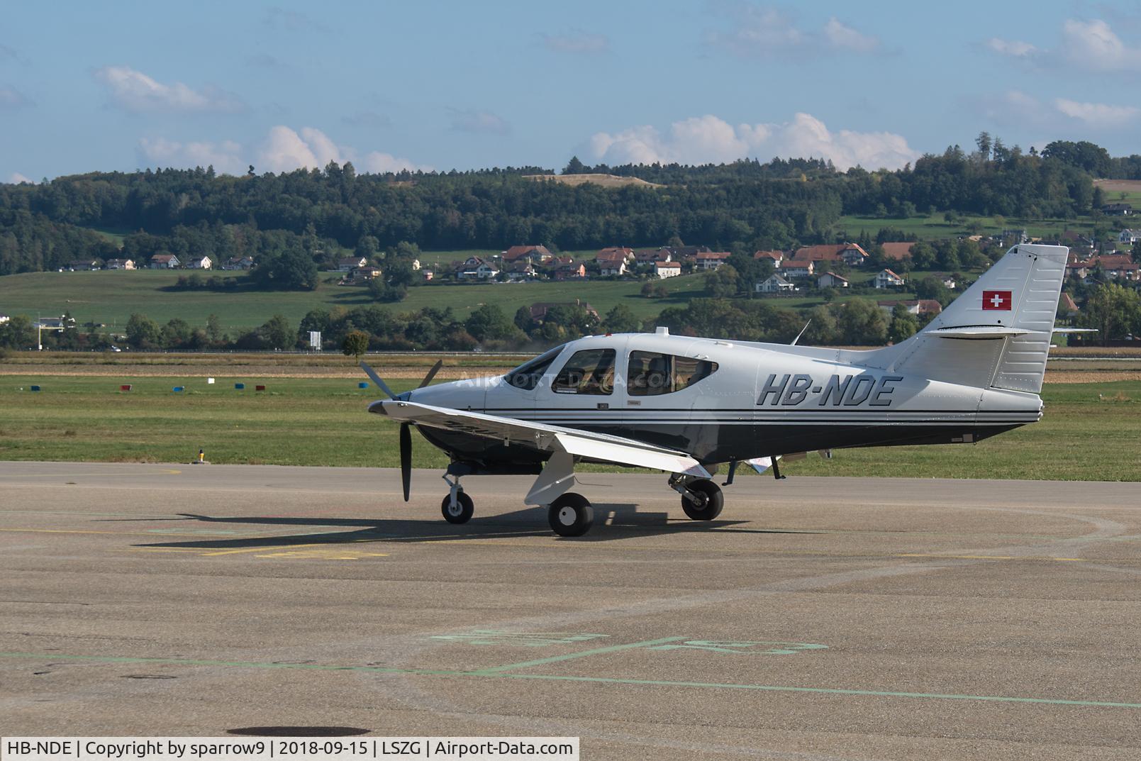 HB-NDE, 1976 Rockwell International 114 Commander C/N 14150, At Grenchen.
