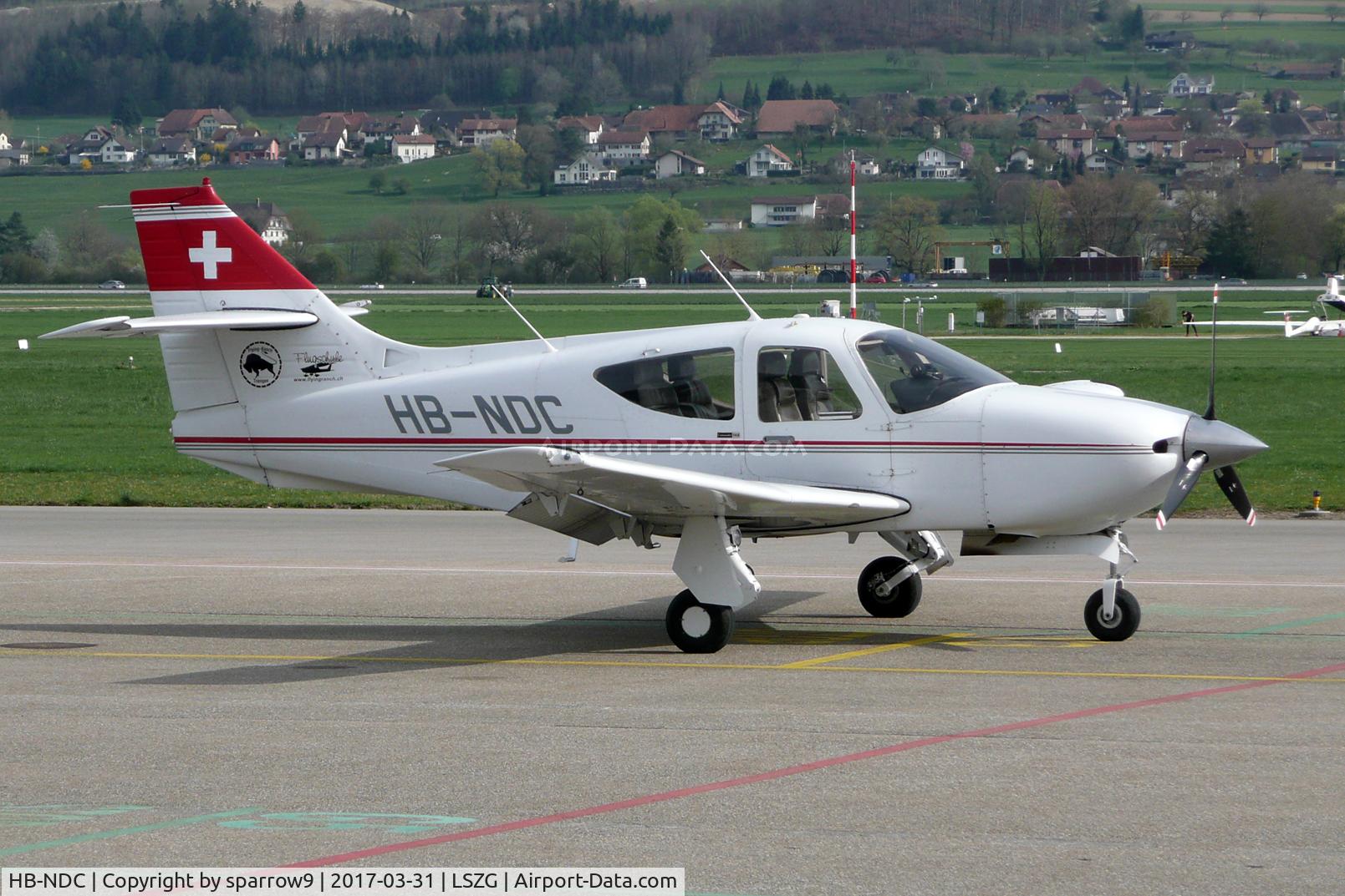 HB-NDC, 1992 Rockwell Commander 114B C/N 14550, At Grenchen