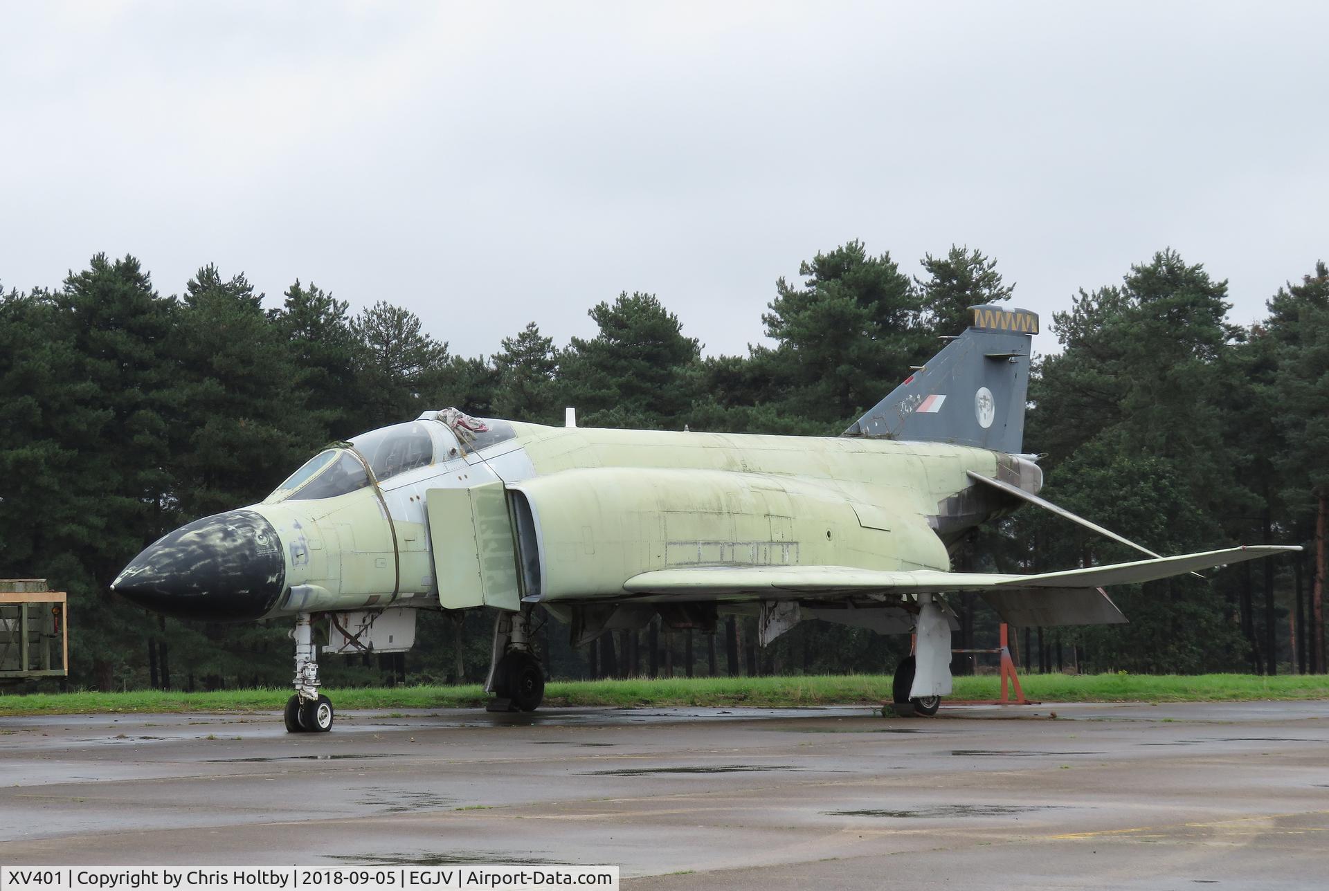 XV401, 1968 McDonnell Douglas Phantom FGR2 C/N 2885/9231, Awaiting restoration progress at ex-RAF Bentwaters Suffolk