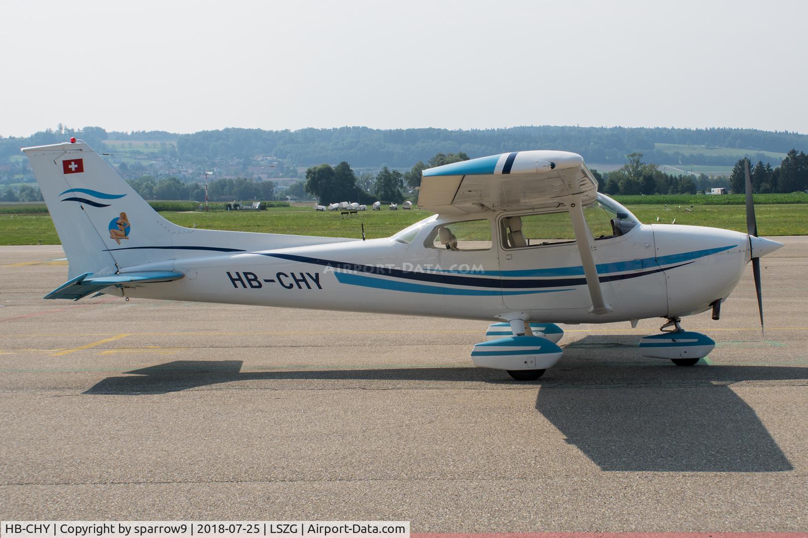 HB-CHY, 1973 Reims F172M Skyhawk C/N 1063, At Grenchen