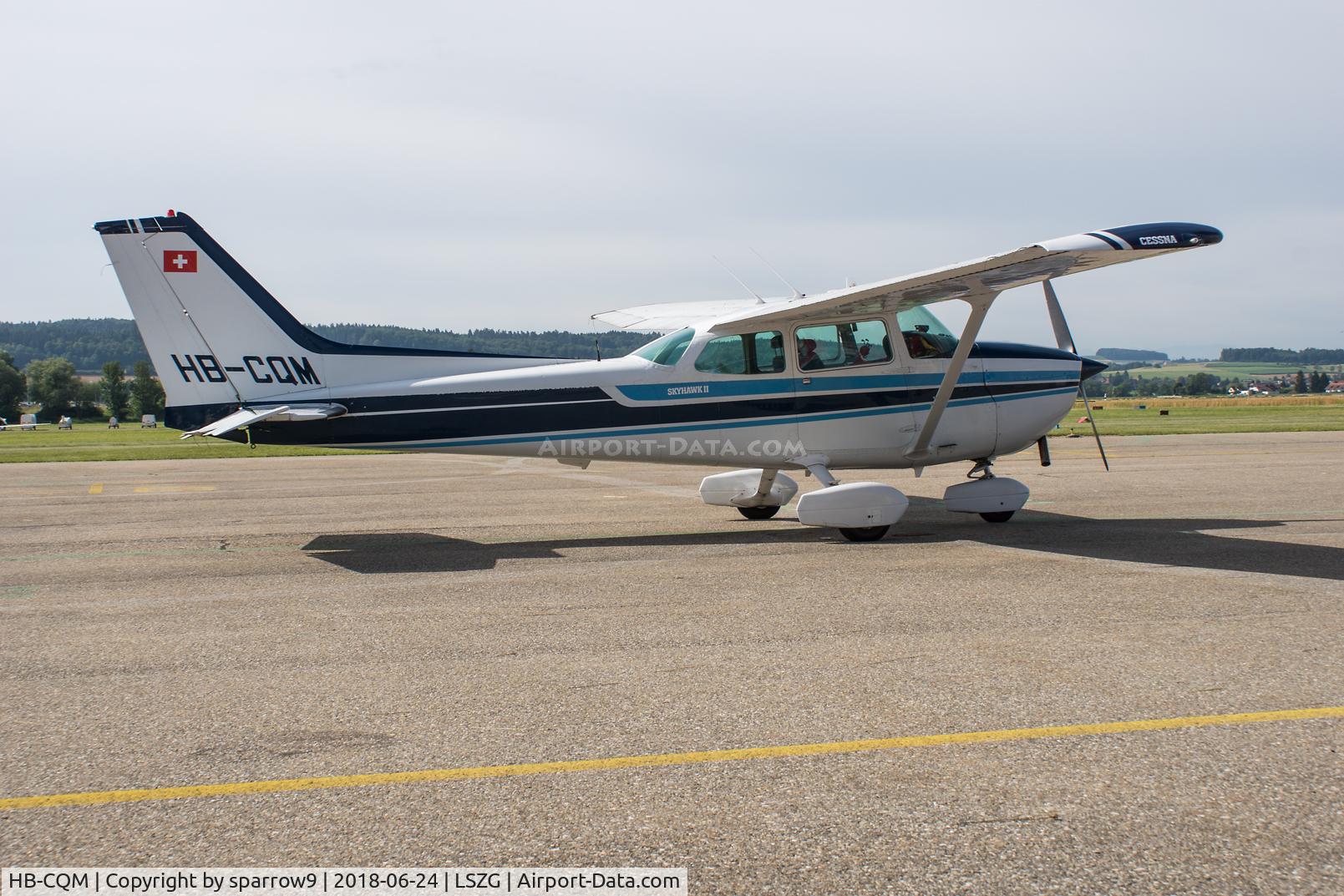 HB-CQM, 1980 Cessna 172N C/N 17273010, At Grenchen
