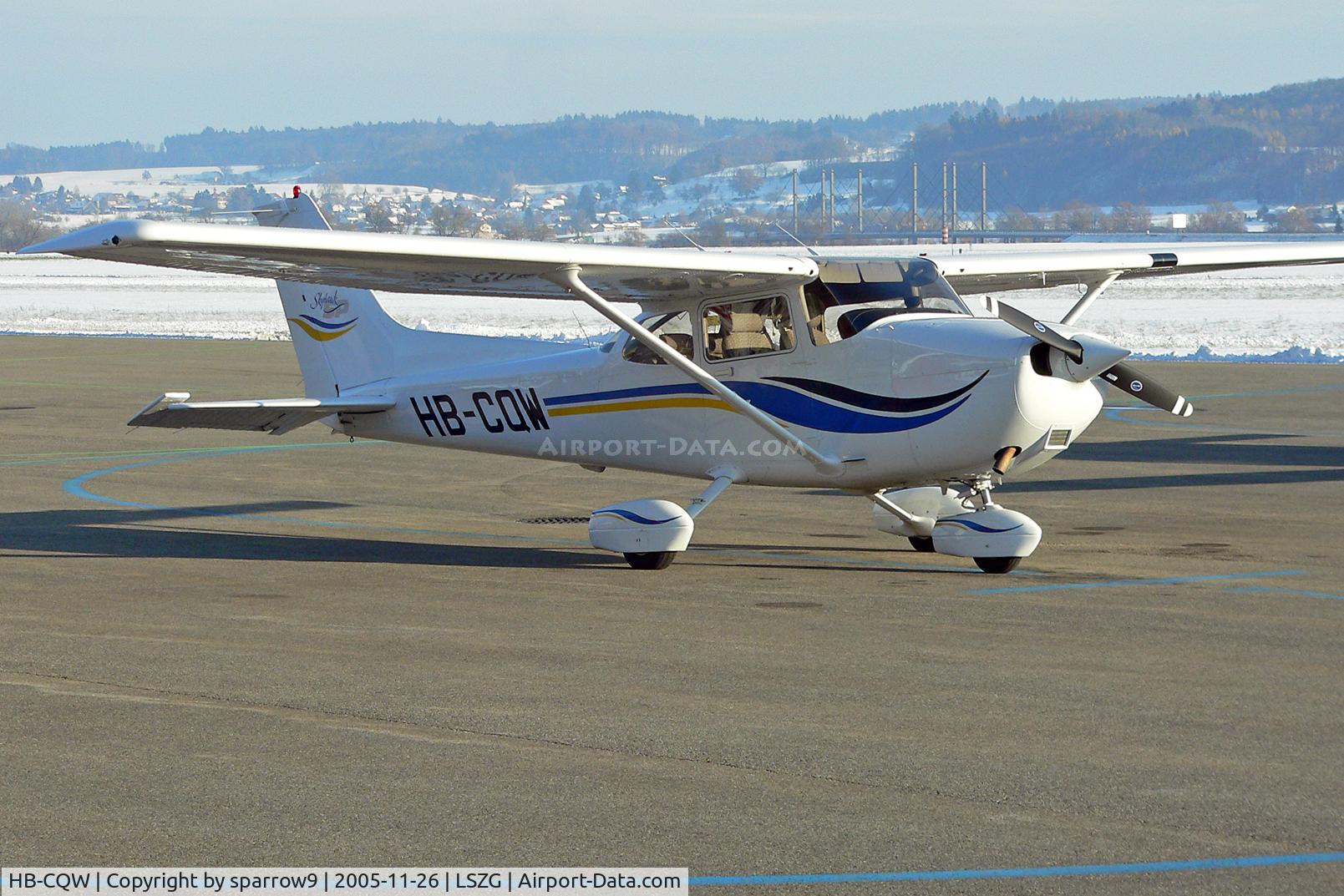 HB-CQW, 1999 Cessna 172S SP C/N 172S8288, A winter-guest at Grenchen.