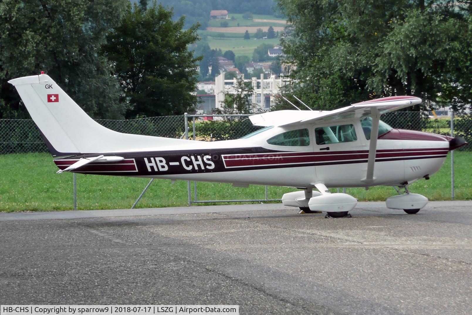 HB-CHS, 1982 Cessna 182R Skylane C/N 18268189, At Grenchen