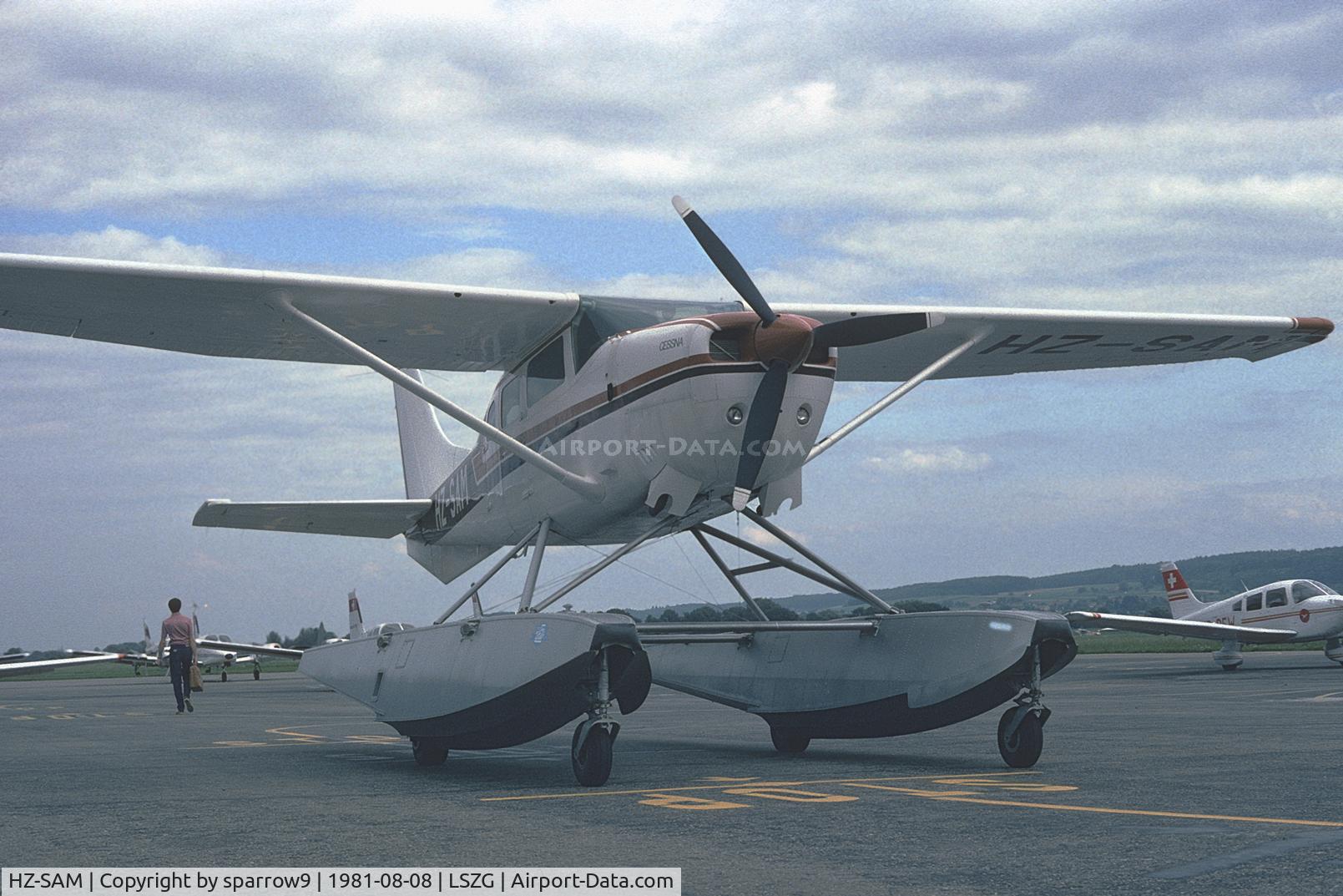 HZ-SAM, 1977 Cessna U206G Stationair C/N U20604128, At Grenchen.