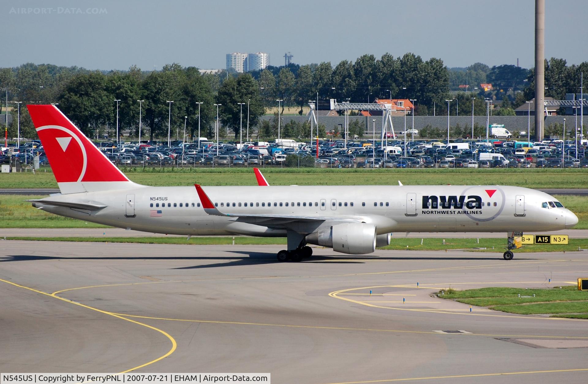 N545US, 1996 Boeing 757-251 C/N 26492, Northwest B752