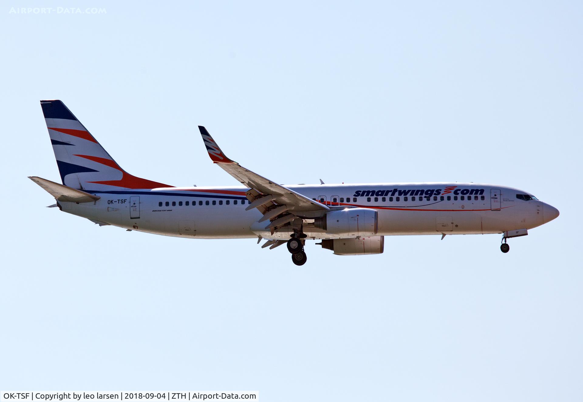 OK-TSF, 2008 Boeing 737-8GJ C/N 37360, Zakyntos 4.9.2018