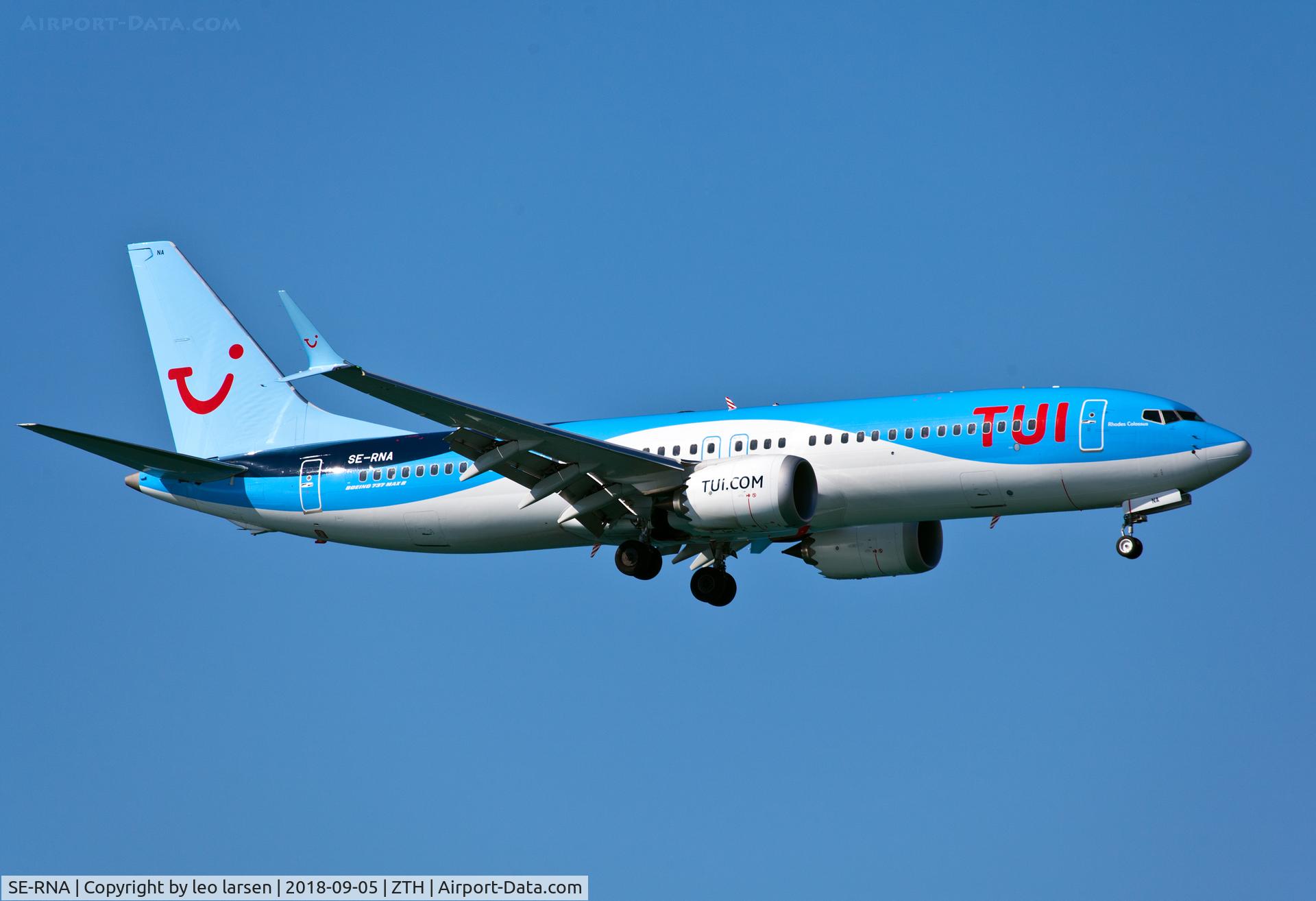SE-RNA, 2018 Boeing 737-8 MAX C/N 44589, Zakynthos 5.9.2018
