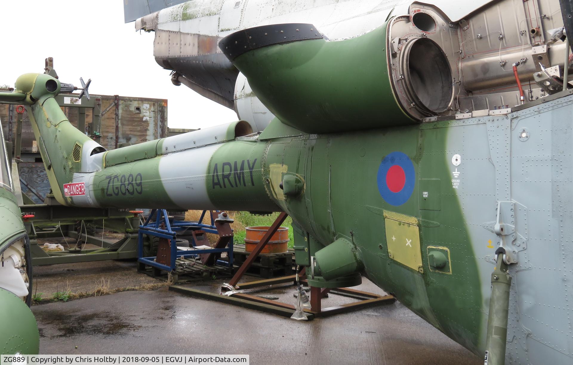 ZG889, Westland Lynx AH.9A C/N 352, In the Bentwaters graveyard