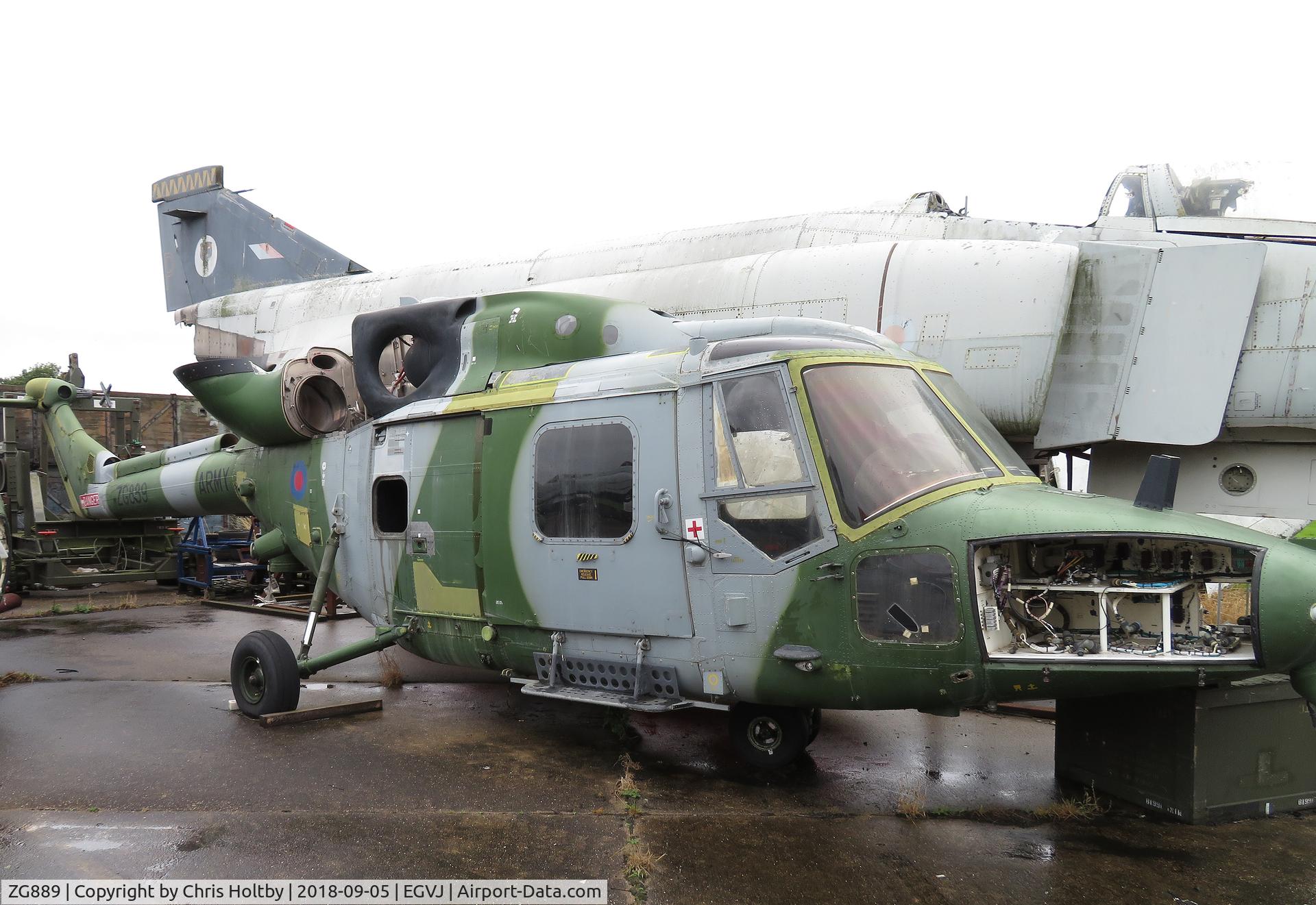 ZG889, Westland Lynx AH.9A C/N 352, In the Bentwaters graveyard Suffolk