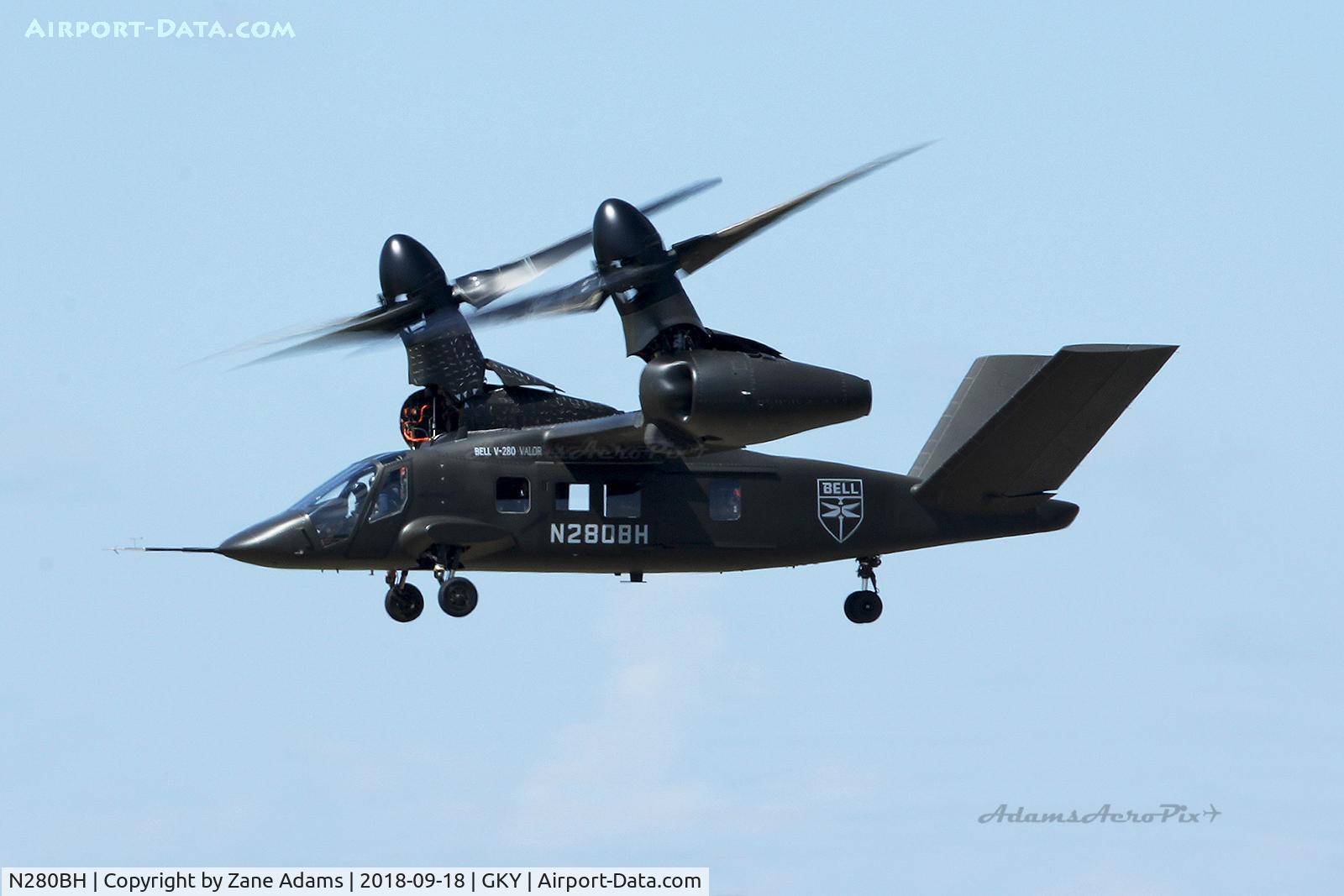 N280BH, 2017 Bell V-280 Valor C/N 60105, V-280 Valor landing at the Bell Helicopter flight test center.