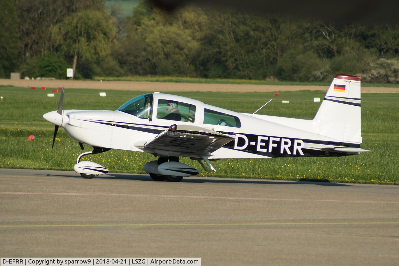 D-EFRR, 1993 American General AG-5B Tiger C/N 10161, Back to the hangar at Grenchen.