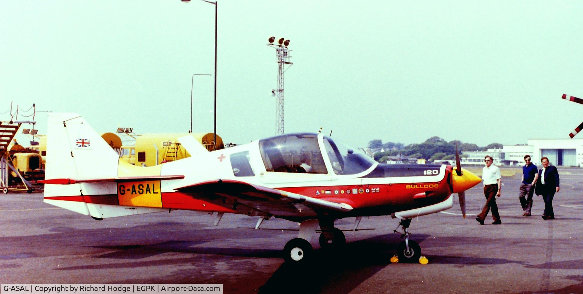 G-ASAL, 1973 Scottish Aviation Bulldog Series 120 Model 124 C/N BH120/239, At Prestwick Flying Group Fly-in