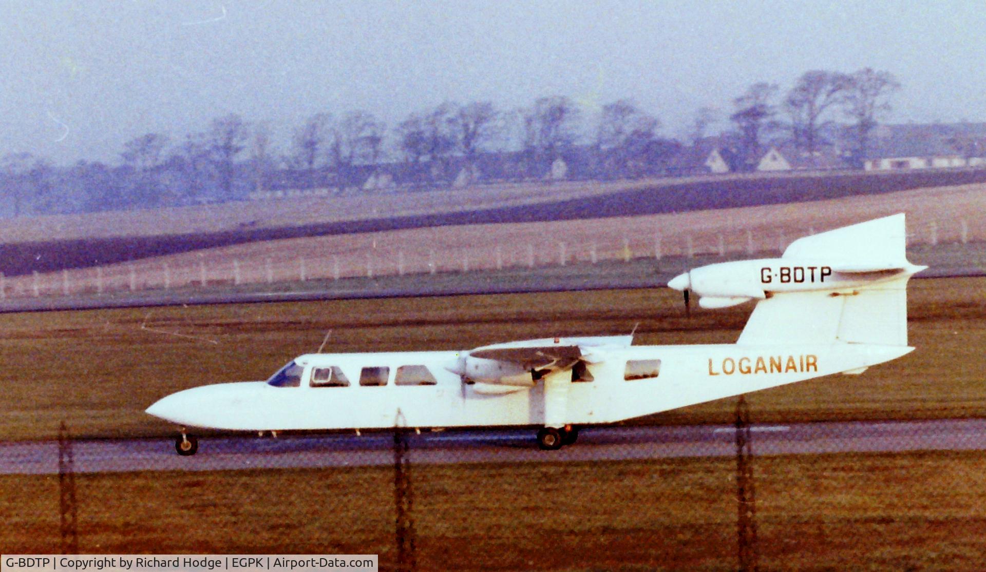 G-BDTP, 1976 Britten-Norman BN-2A Mk.III-2 Trislander C/N 1028, Taken a few years ago.