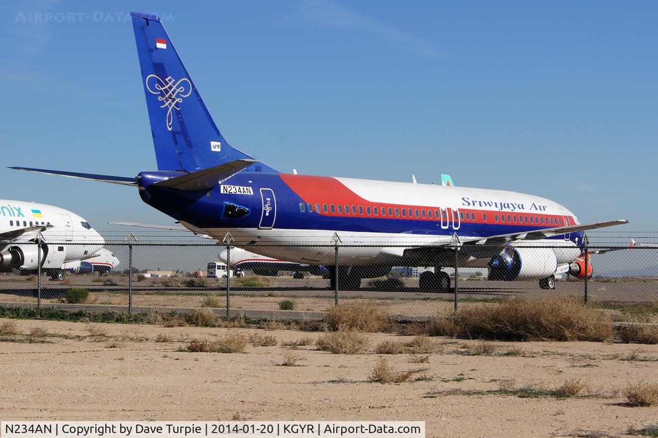 N234AN, 1988 Boeing 737-4Q8 C/N 24234, Broken up in May 2014 at KGYR.