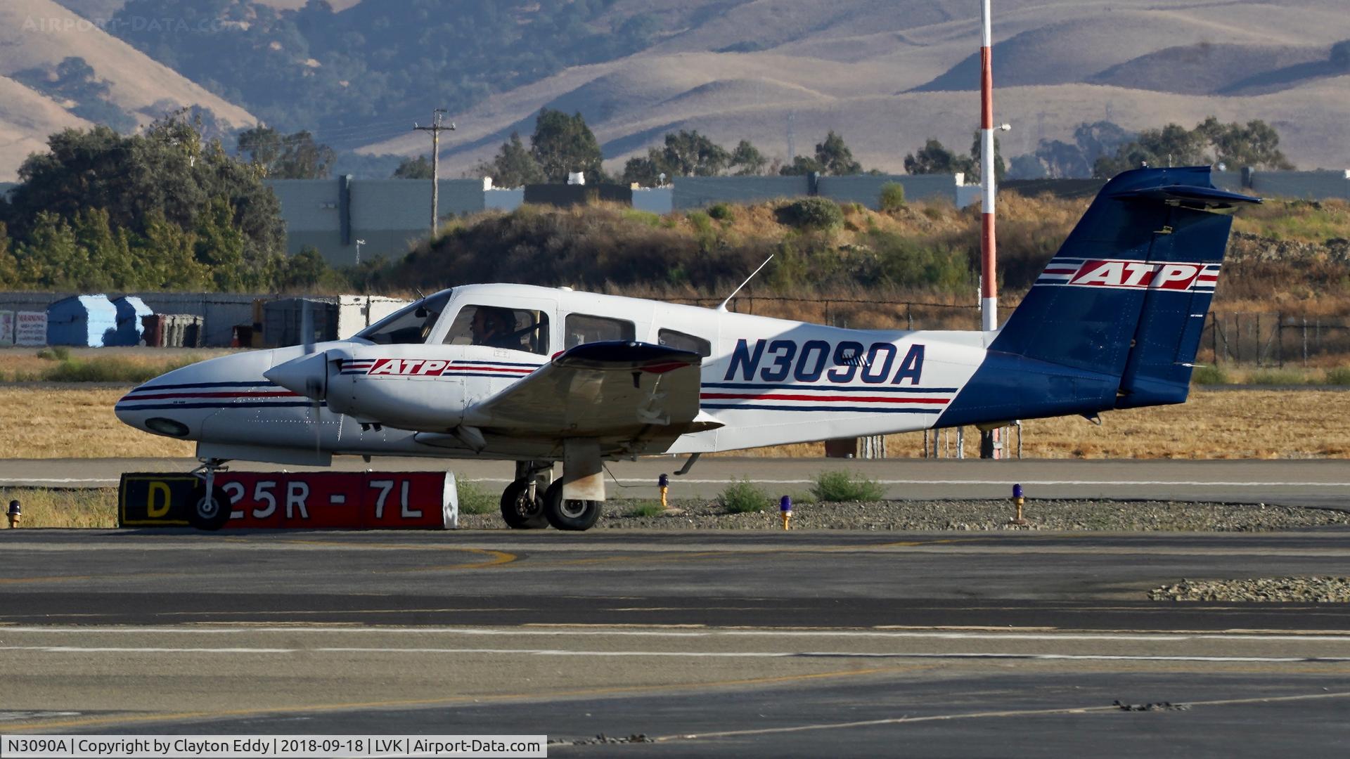 N3090A, 2004 Piper PA-44-180 Seminole C/N 4496183, Livermore Airport California 2018.