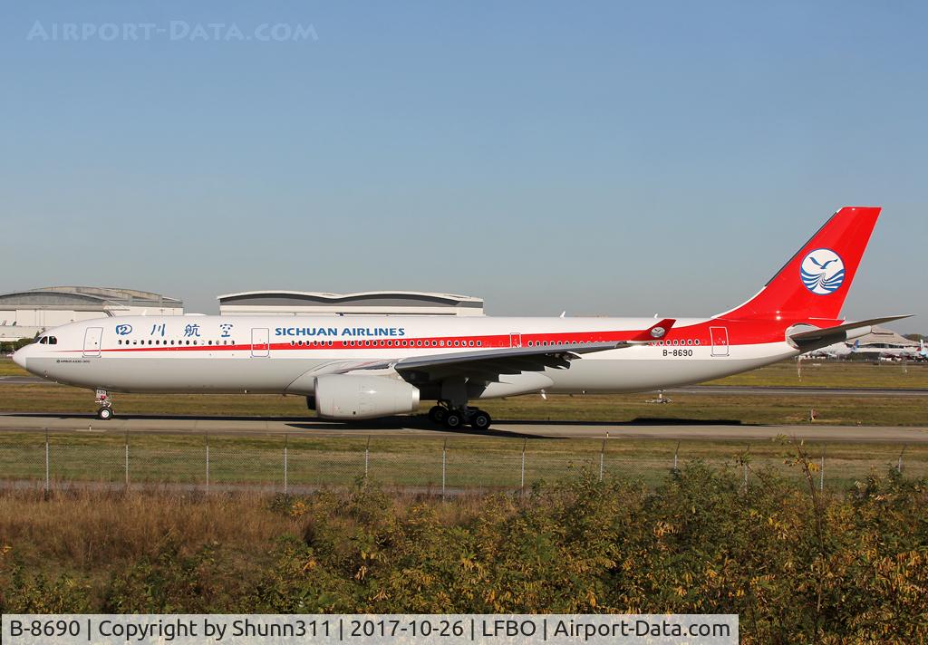 B-8690, 2017 Airbus A330-343 C/N 1825, Delivery day...