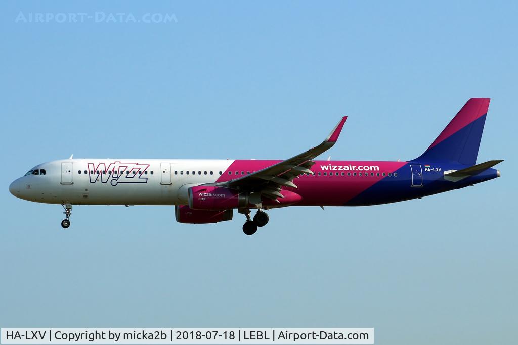 HA-LXV, 2017 Airbus A321-200 C/N 7826, Landing