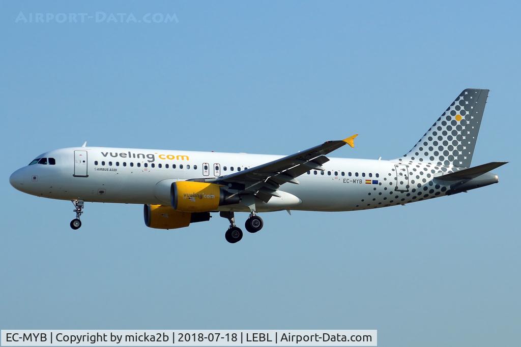 EC-MYB, 2006 Airbus A320-214 C/N 2902, Landing